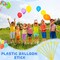 50 Pieces Plastic Balloon Sticks 13 inch Reusable Balloon Holder and Cup for Birthday Graduation Prom Wedding Anniversary Party Decoration Supplies (Yellow)